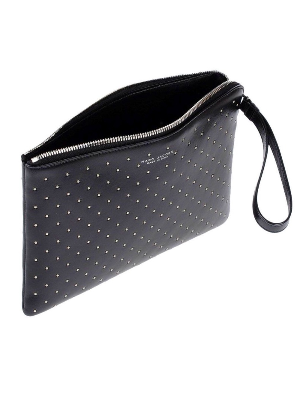 Marc Jacobs Italy studded black clutch pouch wristlet